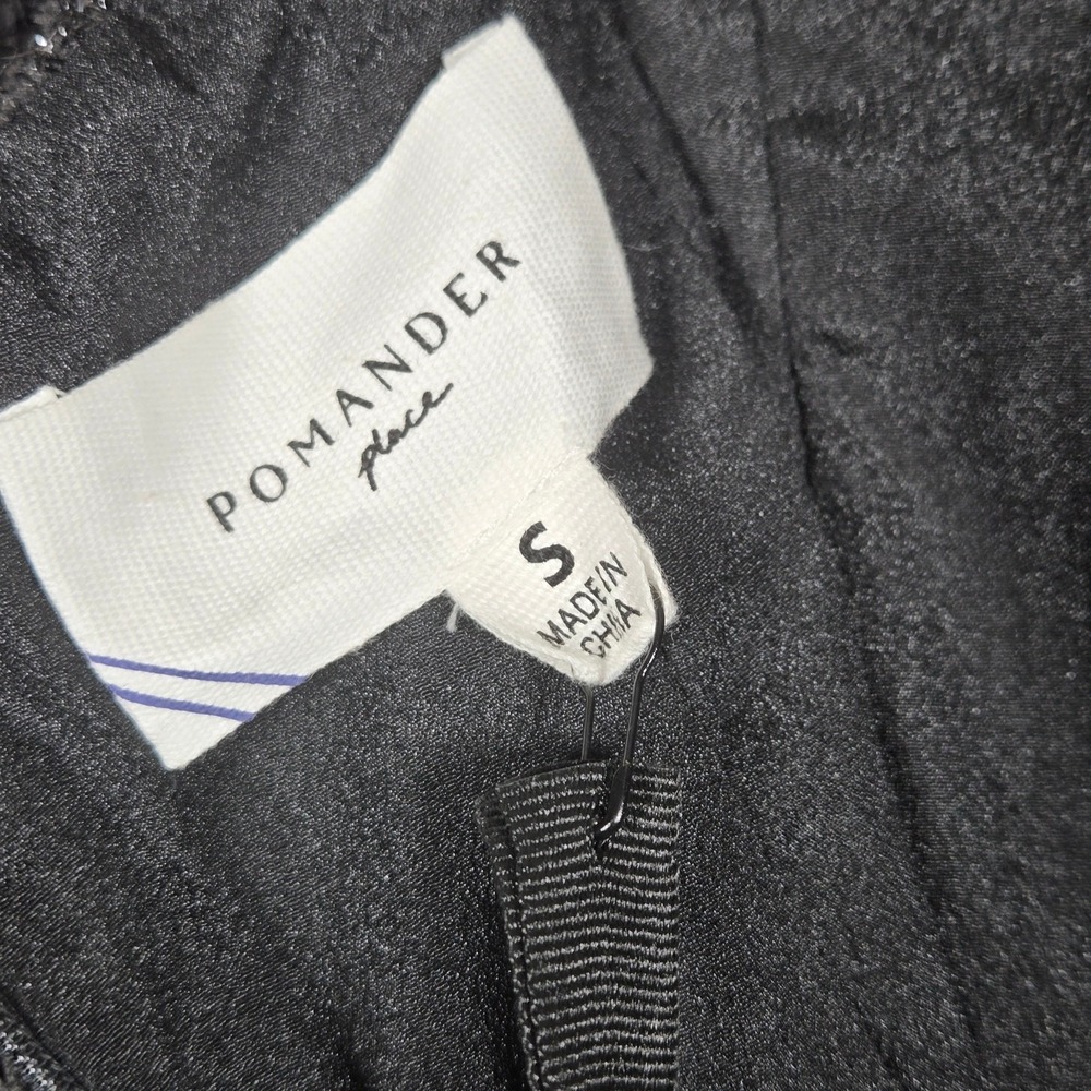 Tuckernuck Pomander Place Laurelle Tweed Midi Skirt Small NWT Shimmer Black - Picture 8 of 12